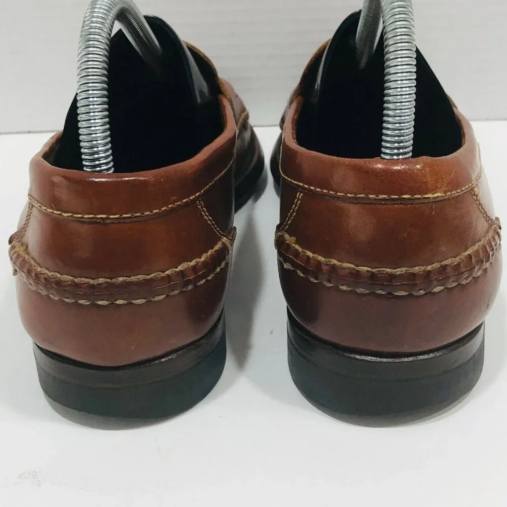 Cole Haan Mens‎ Penny Loafer Shoes Country Pinch Preppy Office Cognac Slip-On 8M